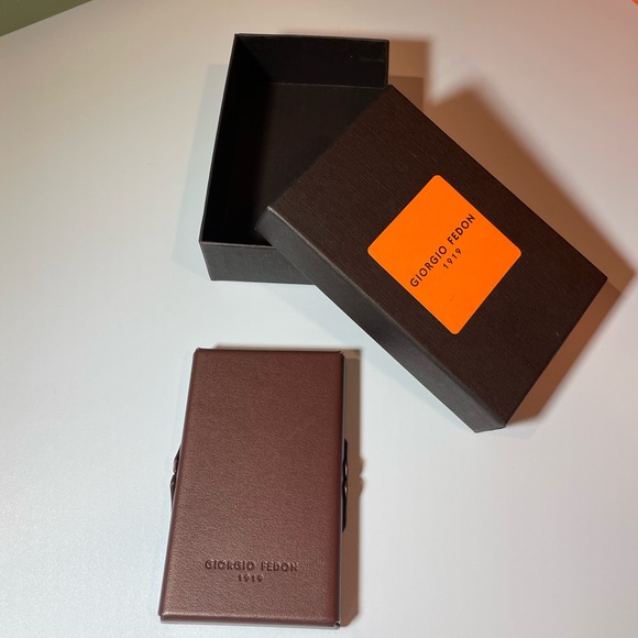 ✨ Giorgio Fedon Slim Leather Cigarette Holder — NEW — Made in Italy ✨ - Picture 4 of 6